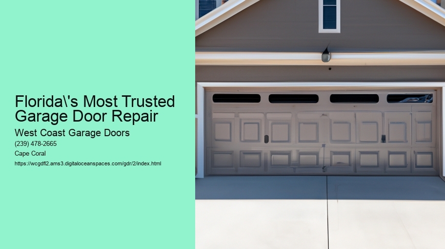 Florida's Most Trusted Garage Door Repair